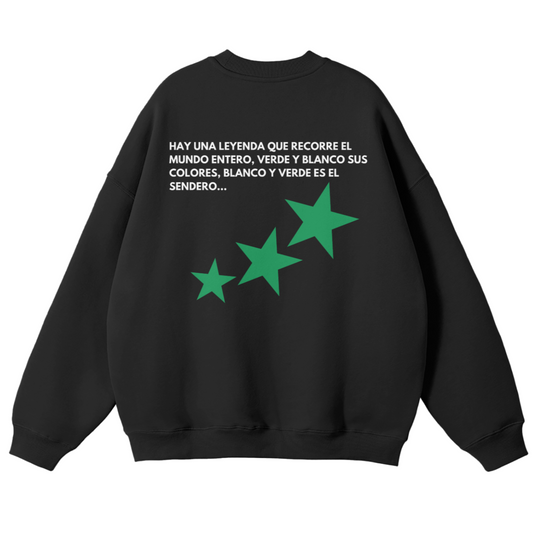 VERDE Y BLANCO SWEATSHIRT