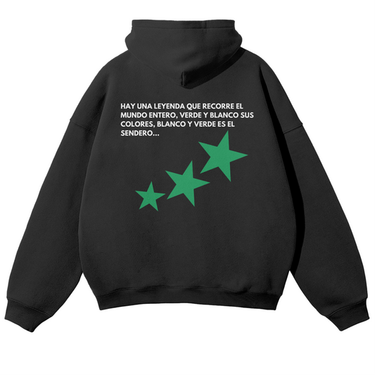 VERDE Y BLANCO HOODIE